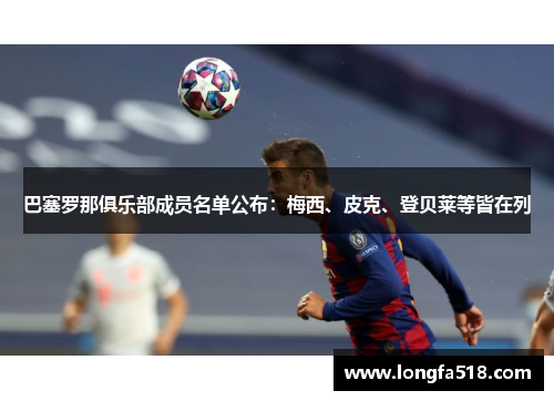 巴塞罗那俱乐部成员名单公布：梅西、皮克、登贝莱等皆在列